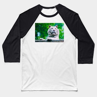 White Tiger (Vivid) Baseball T-Shirt